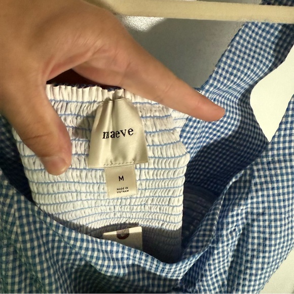 NWT Anthropologie Maeve Smocked Rosette Drop-Waist Mini Dress - Picture 7 of 9